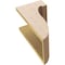 Ekena Millwork 8"W x 8"D x 16"H Wide Del Monte Rough Cedar Woodgrain TimberThane Corbel, Primed Tan CORUR08X08X16DELRCPR - alternate 3